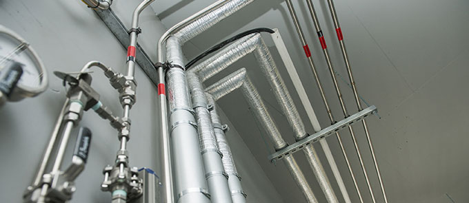 Heating and hydrogen pipes